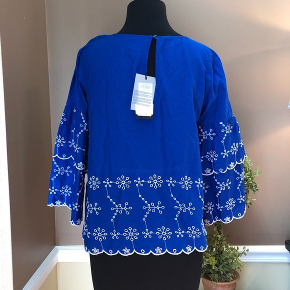 ⭐️ Vero Moda Patrice Embroidered Eyelet Bell Sleeve - Picture 5 of 16